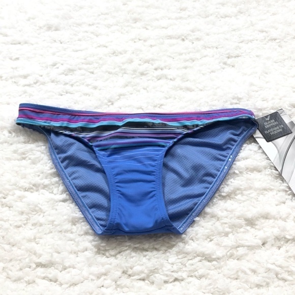 🆕 Oakley Velocity Stripe hipster bikini bottoms striped colorful - Picture 2 of 8